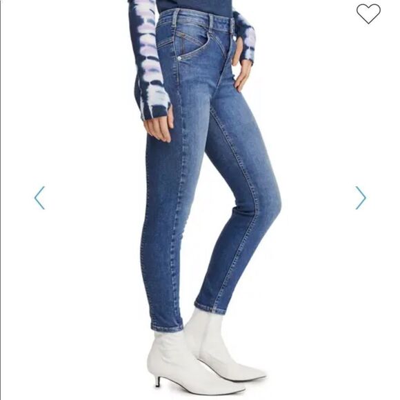 NWT Free People Riley Seamed highrise Skinny Jeans - Picture 8 of 11
